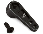 Hot Racing Aluminum 5mm Offset Servo Horn (Black) (24T-Hitec)