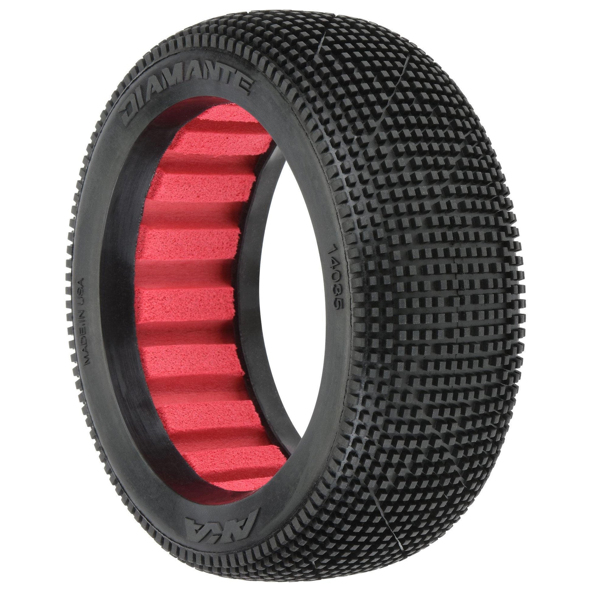 AKA 1/8 Diamante Medium Long Wear Front/Rear Off-Road Buggy Tires (2) AKA14035ZR