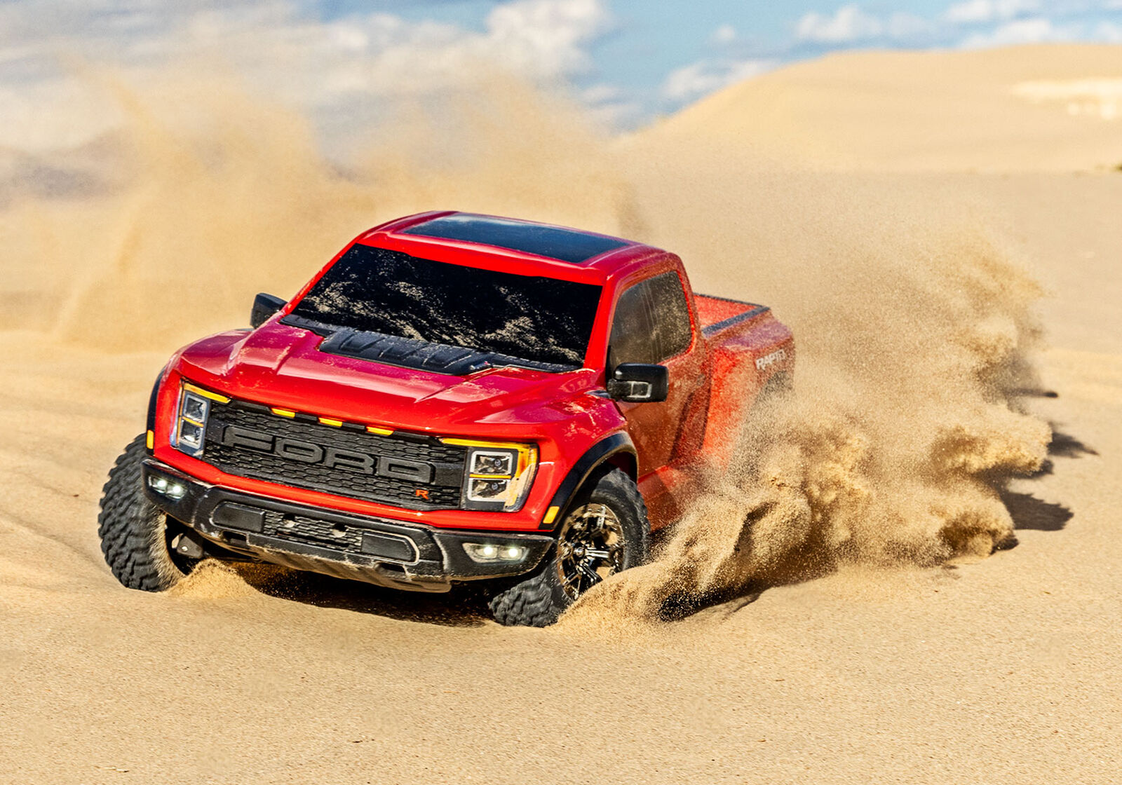 Ford Raptor R: 4X4 VXL 1/10 Scale 4X4 Brushless Replica Truck Red
