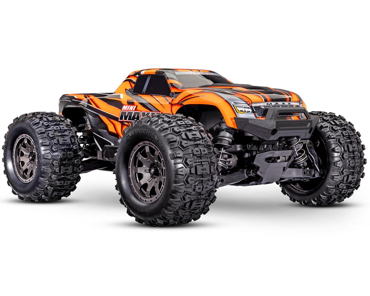 Traxxas Mini Maxx® Brushless 1/16 4WD RTR Monster Truck w/TQ™ 2.4Ghz Radio, Battery