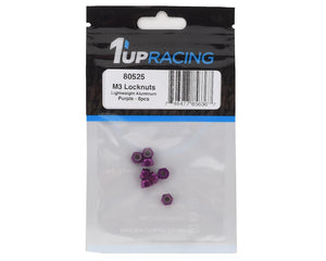 3mm Aluminum Locknuts (Purple) (8)