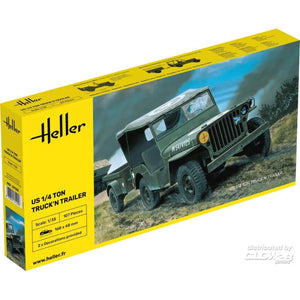 Heller HEL81105 Jeep Model Kit, Various