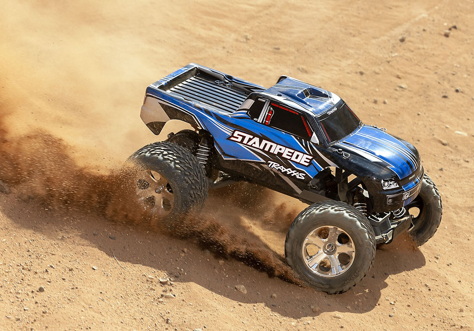 Stampede Monster Truck w/Battery & USB-C Charger Blue