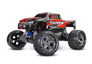 Stampede Monster Truck w/Battery & USB-C Charger Red