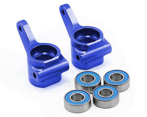 Aluminum Steering Blocks W/Ball Bearings (Blue)
