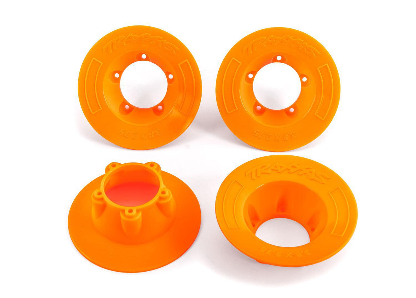 Wheel Covers, Orange (4)