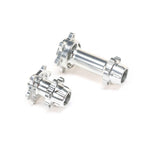 Aluminum Hub Set, Machined, Silver : Promoto-MX