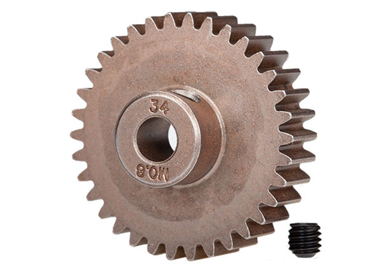 32P Hardened Steel Pinion Gear w/5mm Bore (34T)