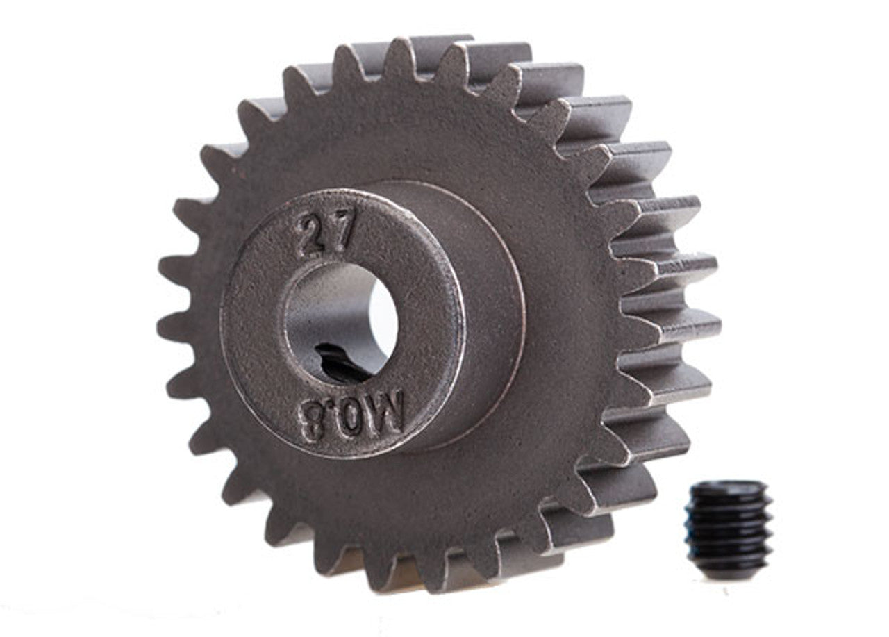 32P Hardened Steel Pinion Gear w/5mm Bore (27T)