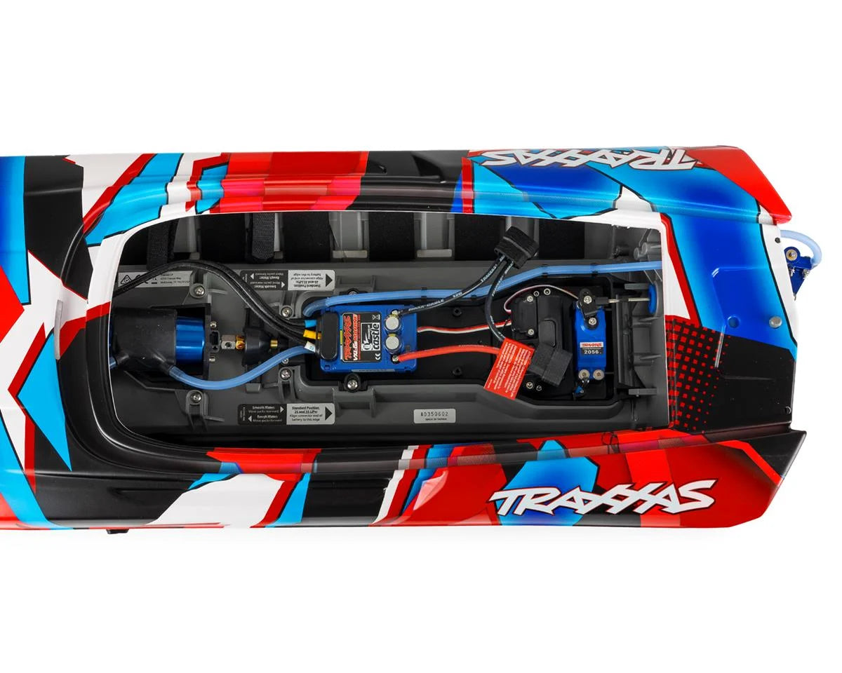 Traxxas DCB M41 Widebody 40" Catamaran High Performance 6S Race Boat (Red) w/TQi 2.4Ghz Radio & TSM