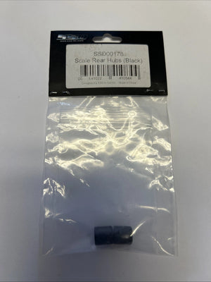 SSD RC Scale Rear Hubs (Black) (2) [SSD00178] B70