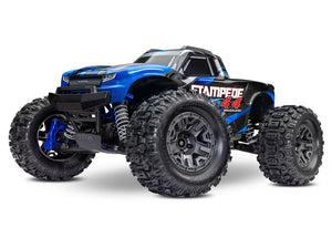 Stampede 4X4 BL-2s: 1/10 Scale 4WD Monster Truck (Blue)