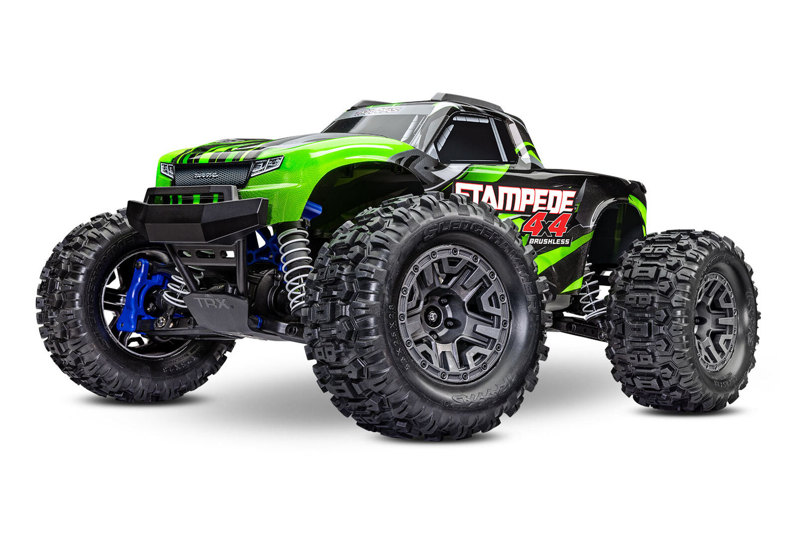 Stampede 4X4 BL-2s: 1/10 Scale 4WD Monster Truck (Blue)