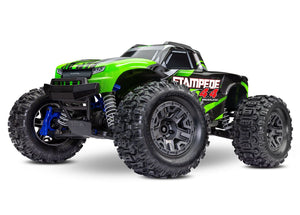 Stampede 4X4 BL-2s: 1/10 Scale 4WD Monster Truck (Green)