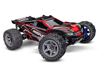 Rustler 4X4 BL-2s: 1/10 Scale 4WD Stadium Truck (Red)