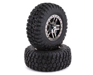 BFGoodrich Mud TA Rear Tires (2) (Black Chrome) (S1) w/Split-Spoke Rear Wheel