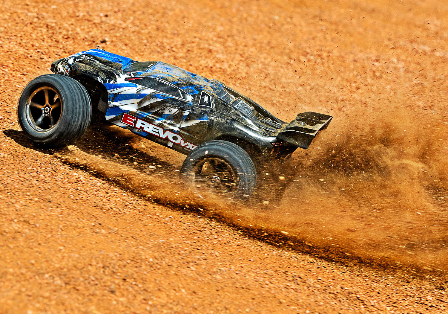 Traxxas E-Revo VXL Brushless 1/16 4WD RTR Monster Truck (Blue) w/VXL-3m ESC, TQi 2.4GHz Radio, Battery & USB-C Charger