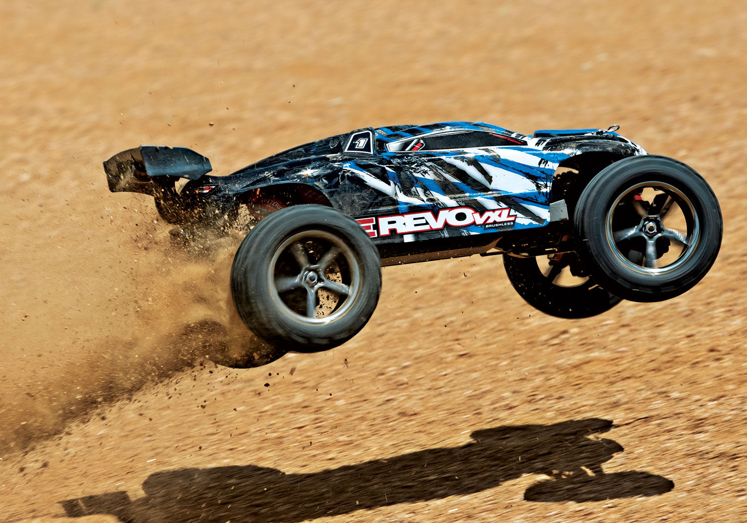 Traxxas E-Revo VXL Brushless 1/16 4WD RTR Monster Truck (Blue) w/VXL-3m ESC, TQi 2.4GHz Radio, Battery & USB-C Charger