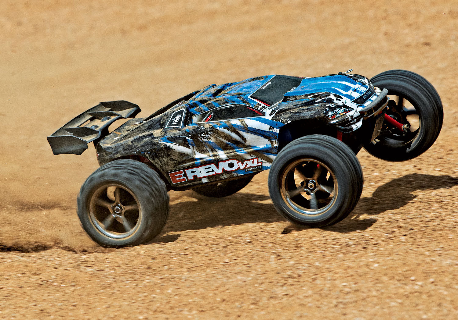 Traxxas E-Revo VXL Brushless 1/16 4WD RTR Monster Truck (Blue) w/VXL-3m ESC, TQi 2.4GHz Radio, Battery & USB-C Charger