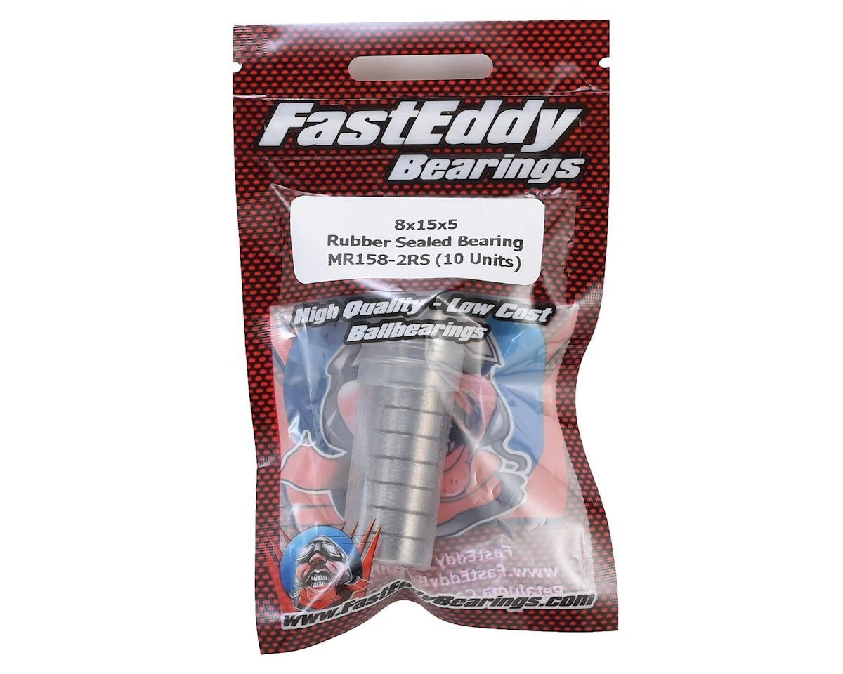 FastEddy 8x15x5mm Rubber Sealed Bearing (10) [TFE4540]
