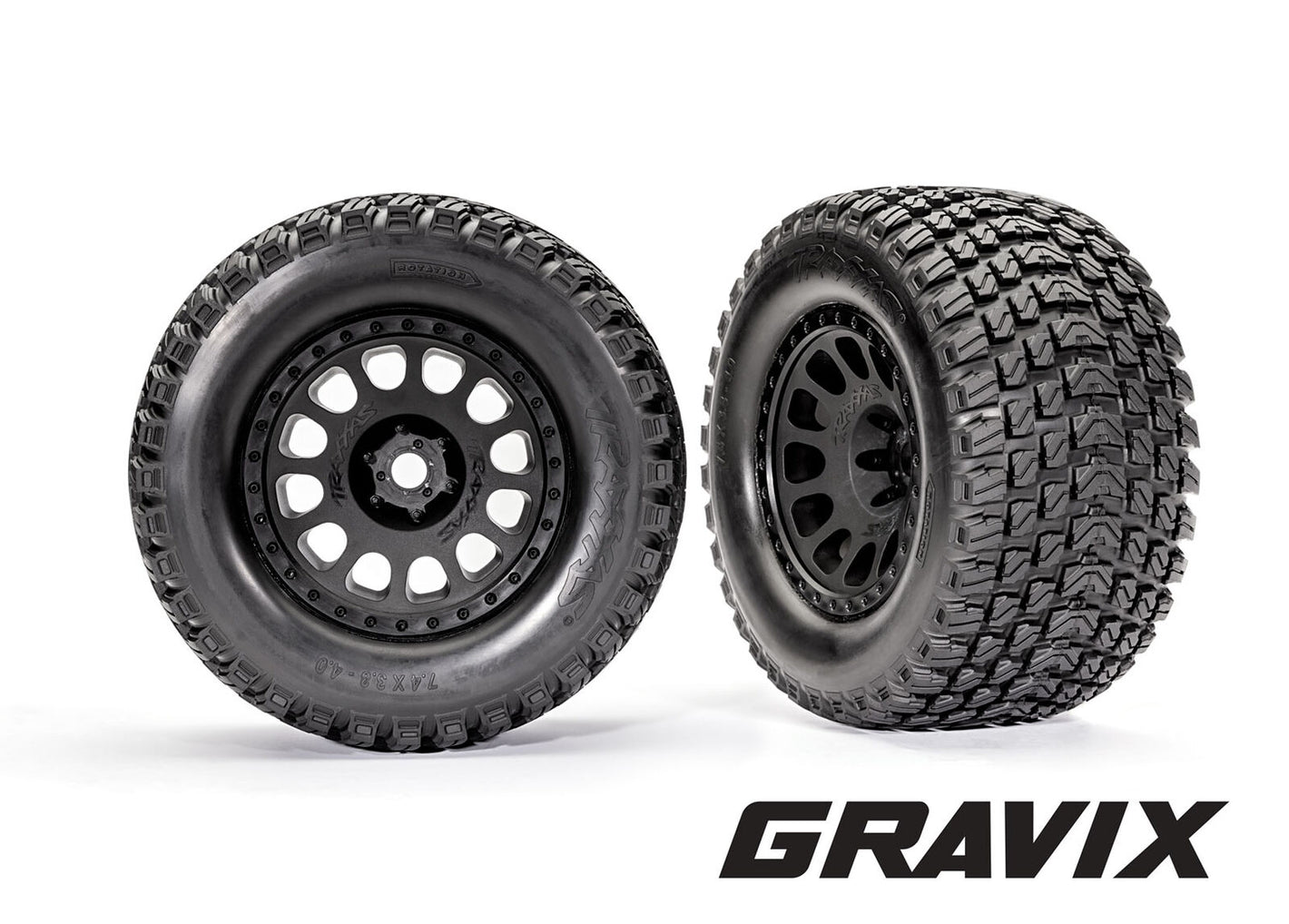 XRT Pre-Mounted Gravix Tires (Black) (2)