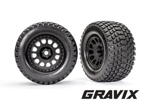 XRT Pre-Mounted Gravix Tires (Black) (2)