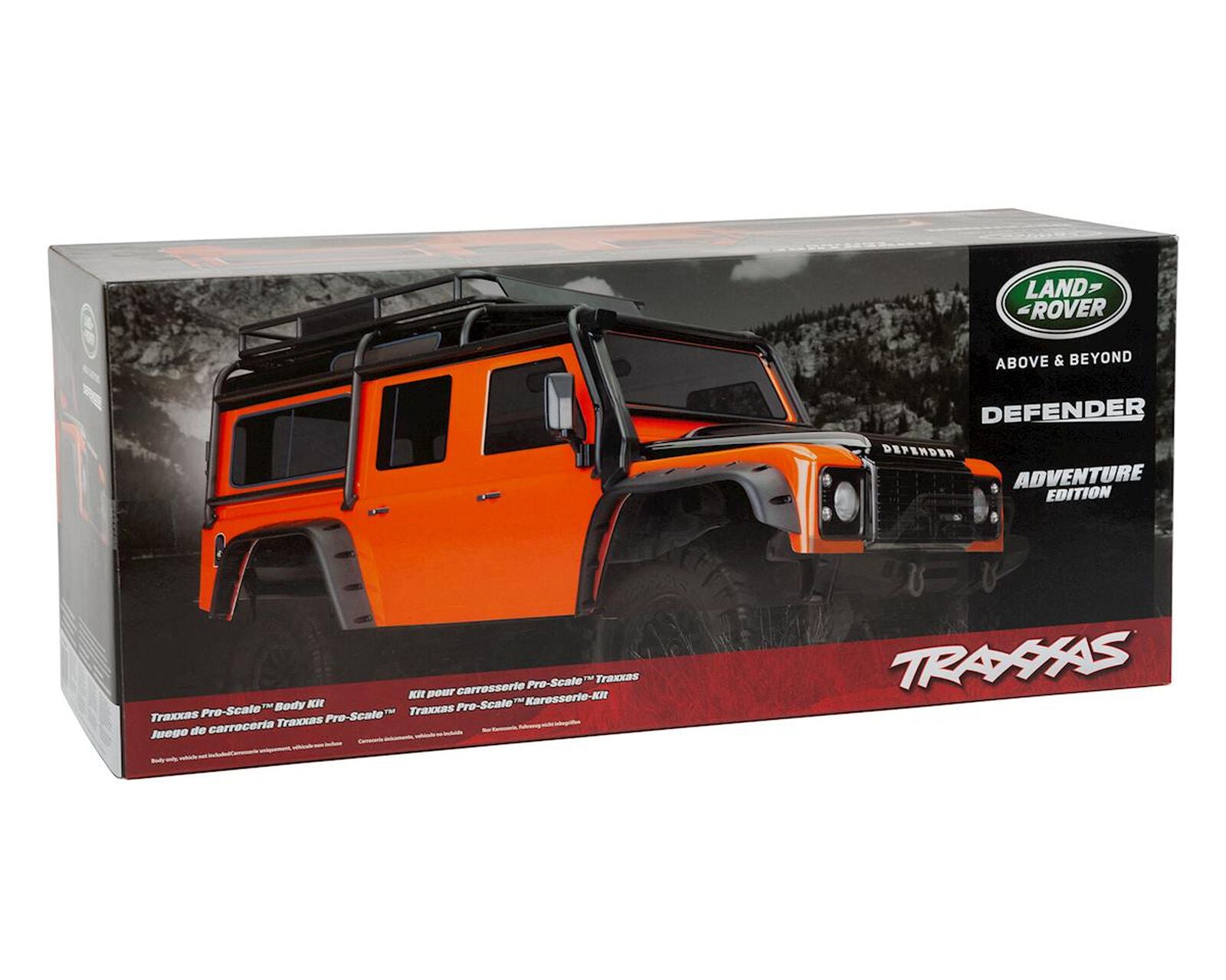 TRX-4 Land Rover Defender Pre-Painted Body w/Exocage (Orange)
