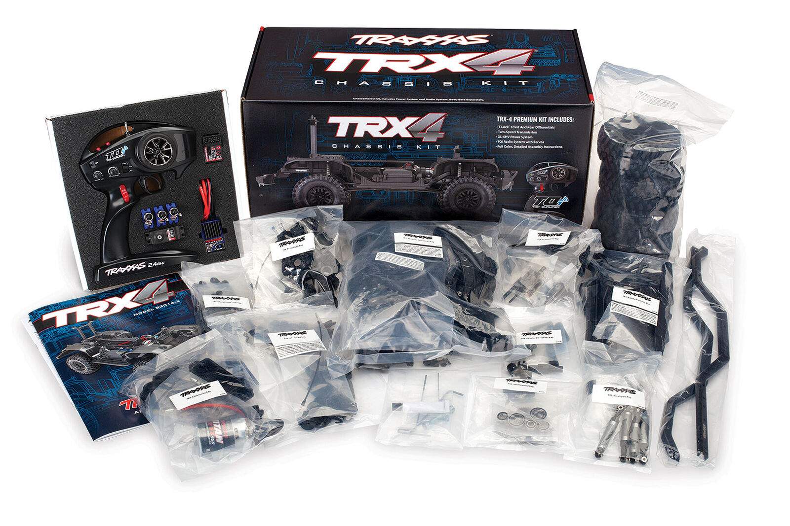 TRX-4® UnAssembled Kit: 4wd Chassis With TQi Link™ Enabled 2.4ghz Radio System