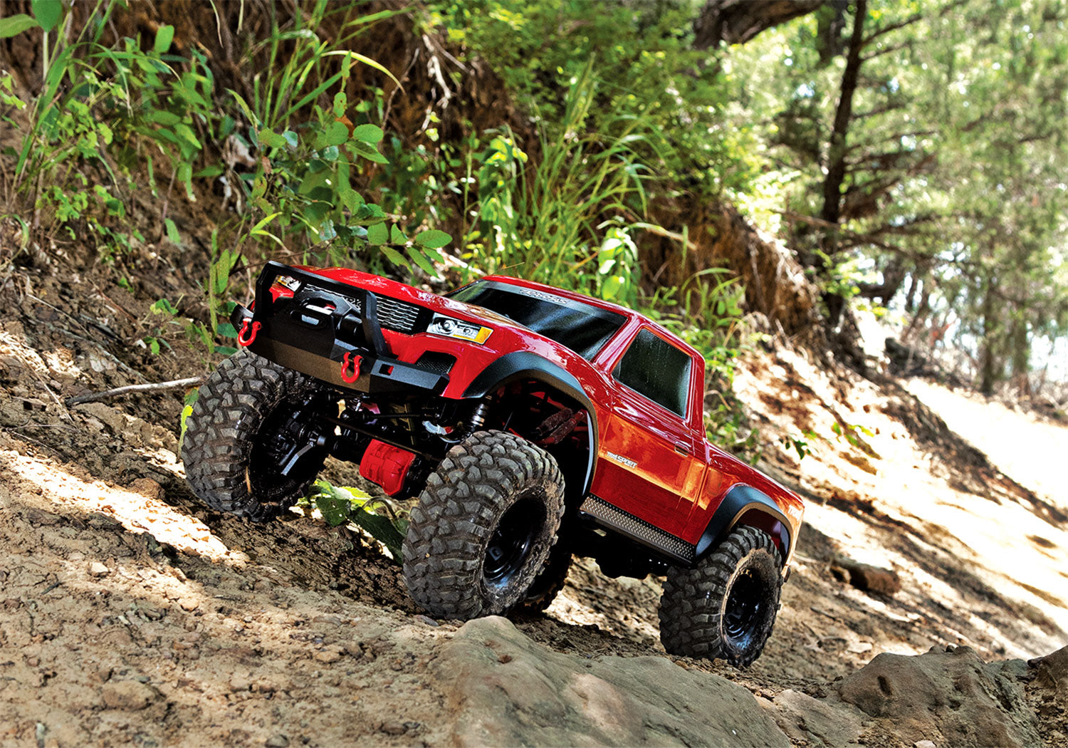 TRX-4 Sport 1/10 Scale Trail Rock Crawler (Red) w/XL-5 HV ESC & TQ 2.4GHz Radio