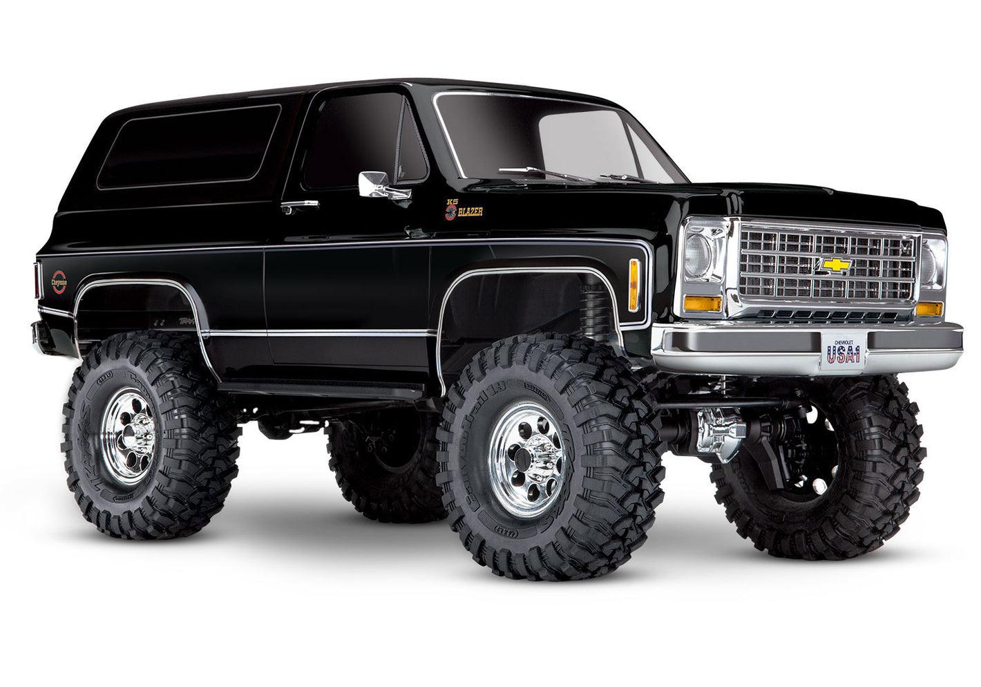 Traxxas TRX-4® 1/10 Trail Crawler Truck w/1979 Chevy Blazer Clipless Body (Black) w/TQi 2.4GHz Radio