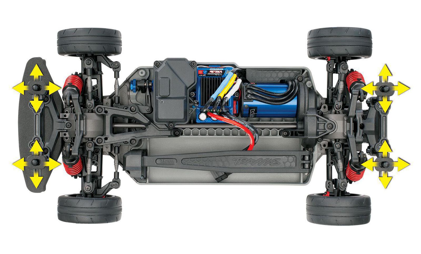 4-Tec 2.0 VXL 1/10 Brushless RTR Touring Car Chassis (No Body) W/TQi 2.4ghz Radio & TSM