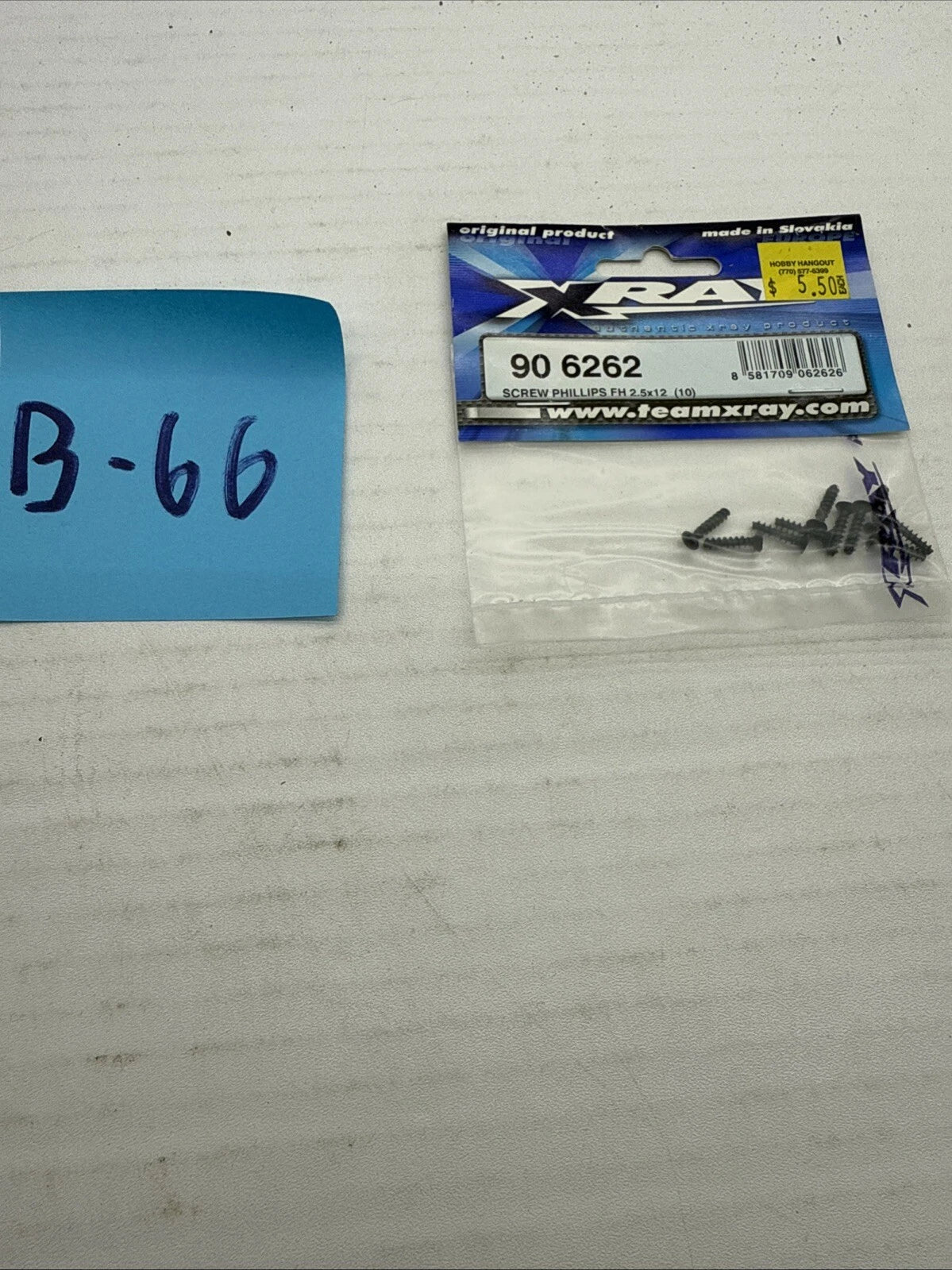 XRAY SCREW PHILLIPS FH 2.5X12 10PCS - XY906262