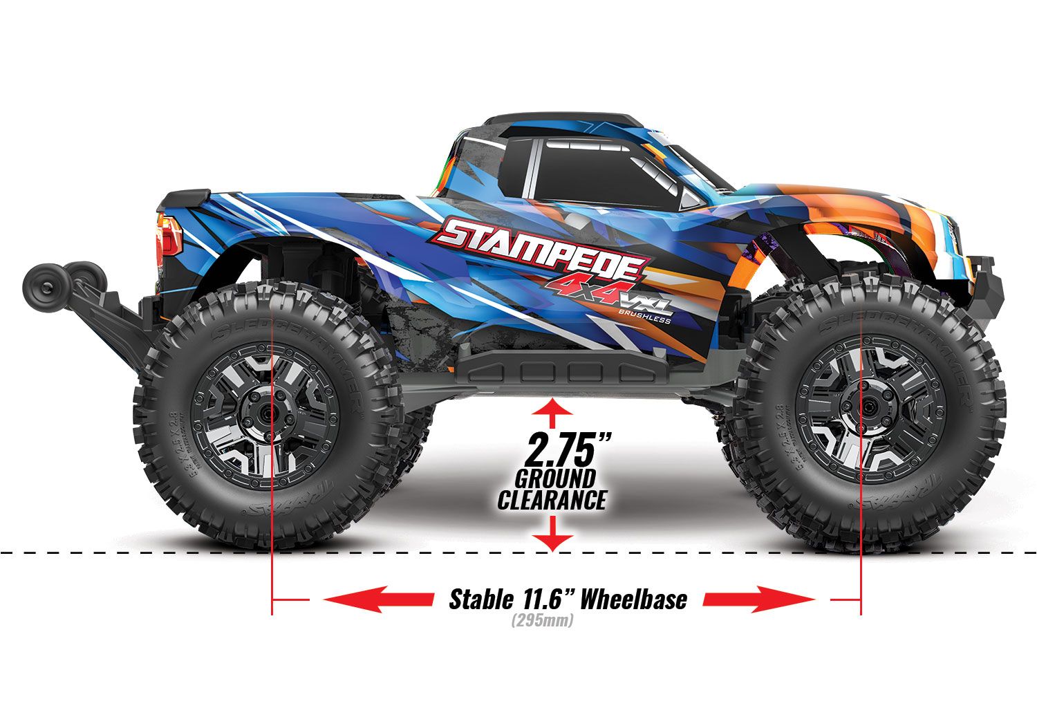 Stampede 4X4 VXL (Orange)