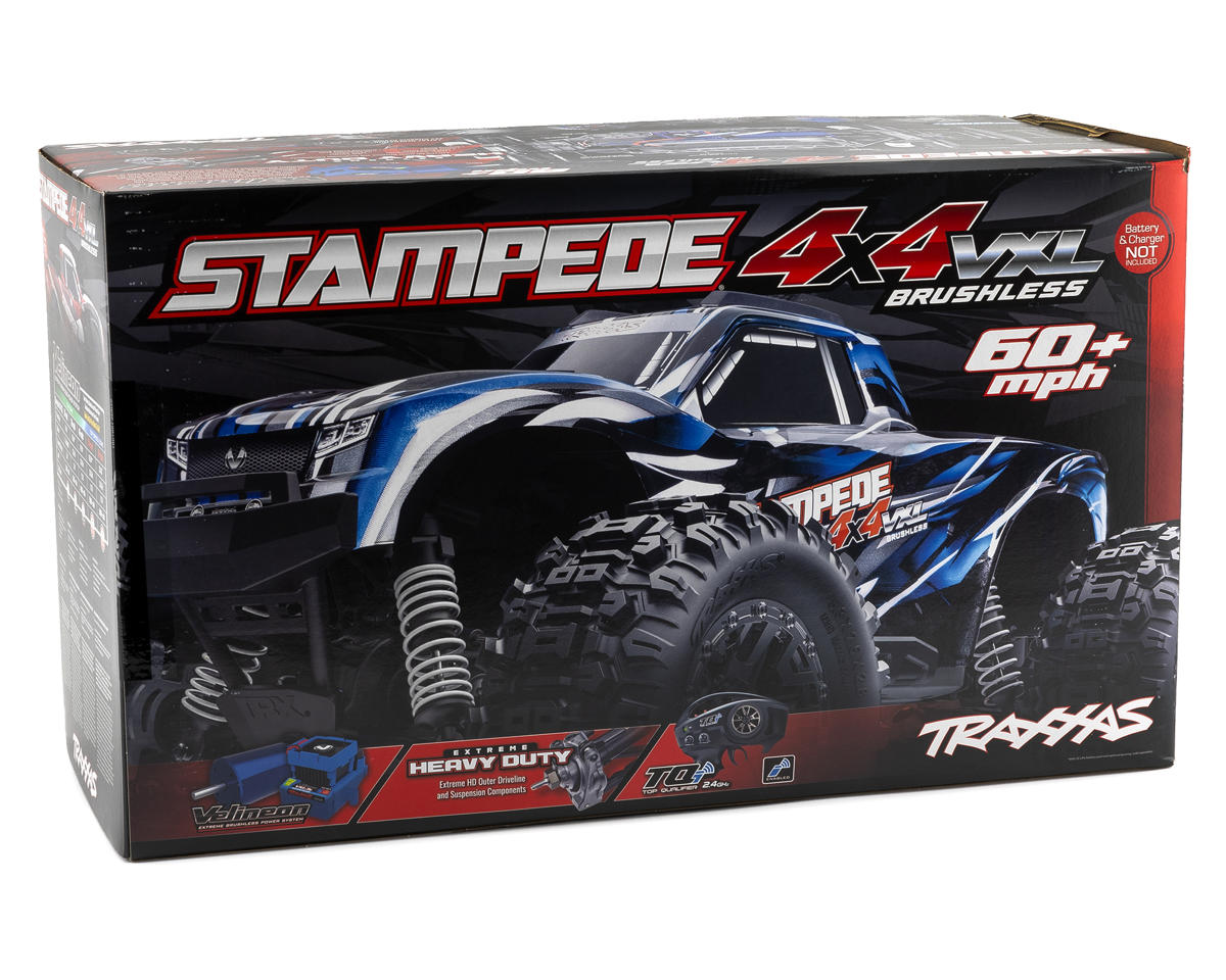 Traxxas Stampede 4x4 VXL Brushless RTR 1/10 4WD Monster Truck (Red) w/TQi 2.4GHz Radio & TSM
