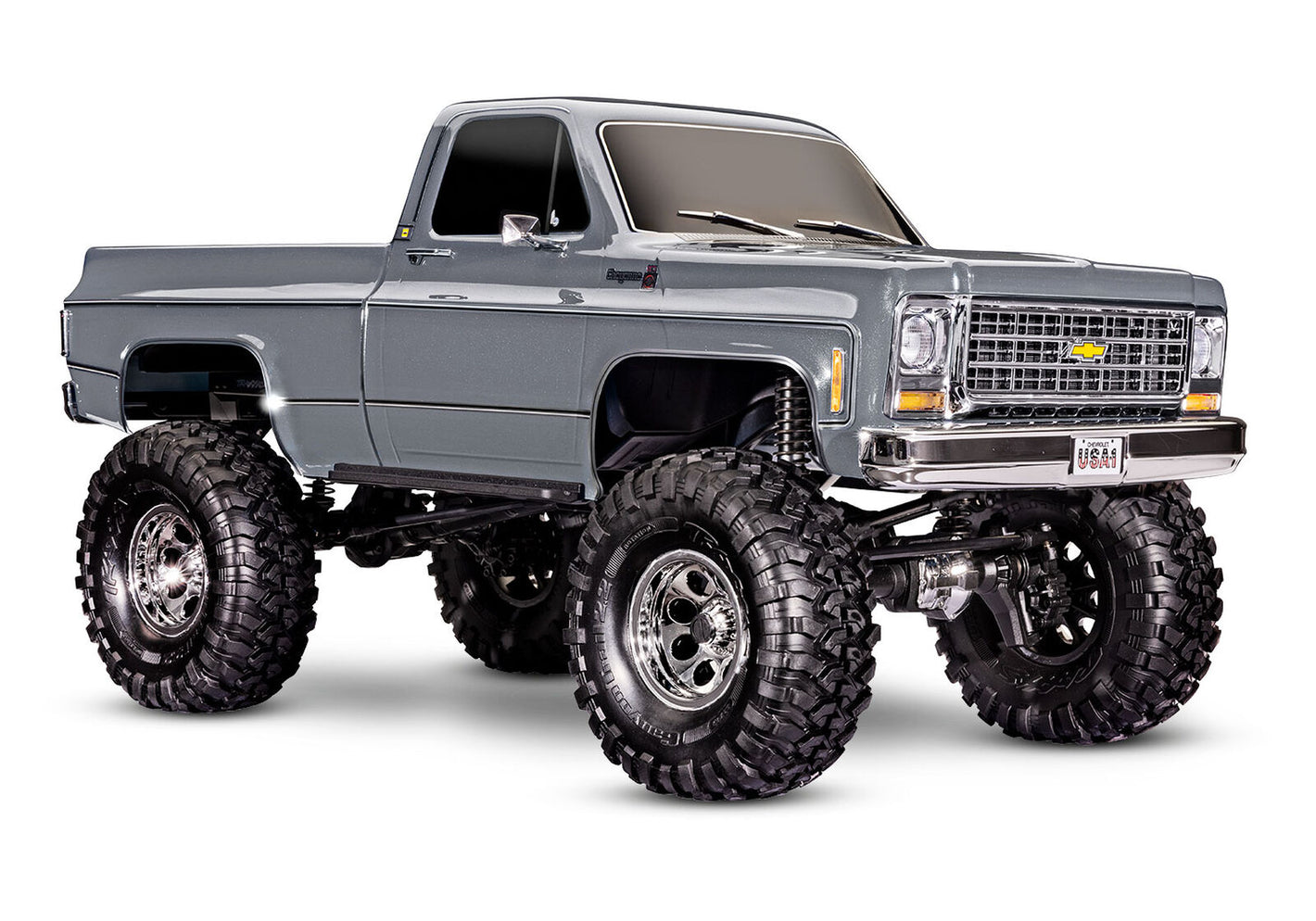 TRX-4 1/10 Trail Crawler Truck W/79 Chevrolet K10 Truck Body (Silver)