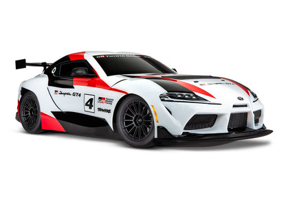 Traxxas 4-Tec 3.0 BL-2S 1/10 Electric RTR Touring Car w/Toyota GR Supra GT4 Body (White) w/TQ 2.4GHz Radio