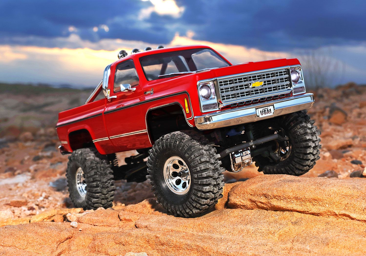 TRX-4M Chevrolet K10 High Trail Edition Red