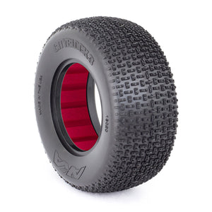 1/10 Cityblock 3 Wide SSLW Short Course Tires with Red Insert (2)