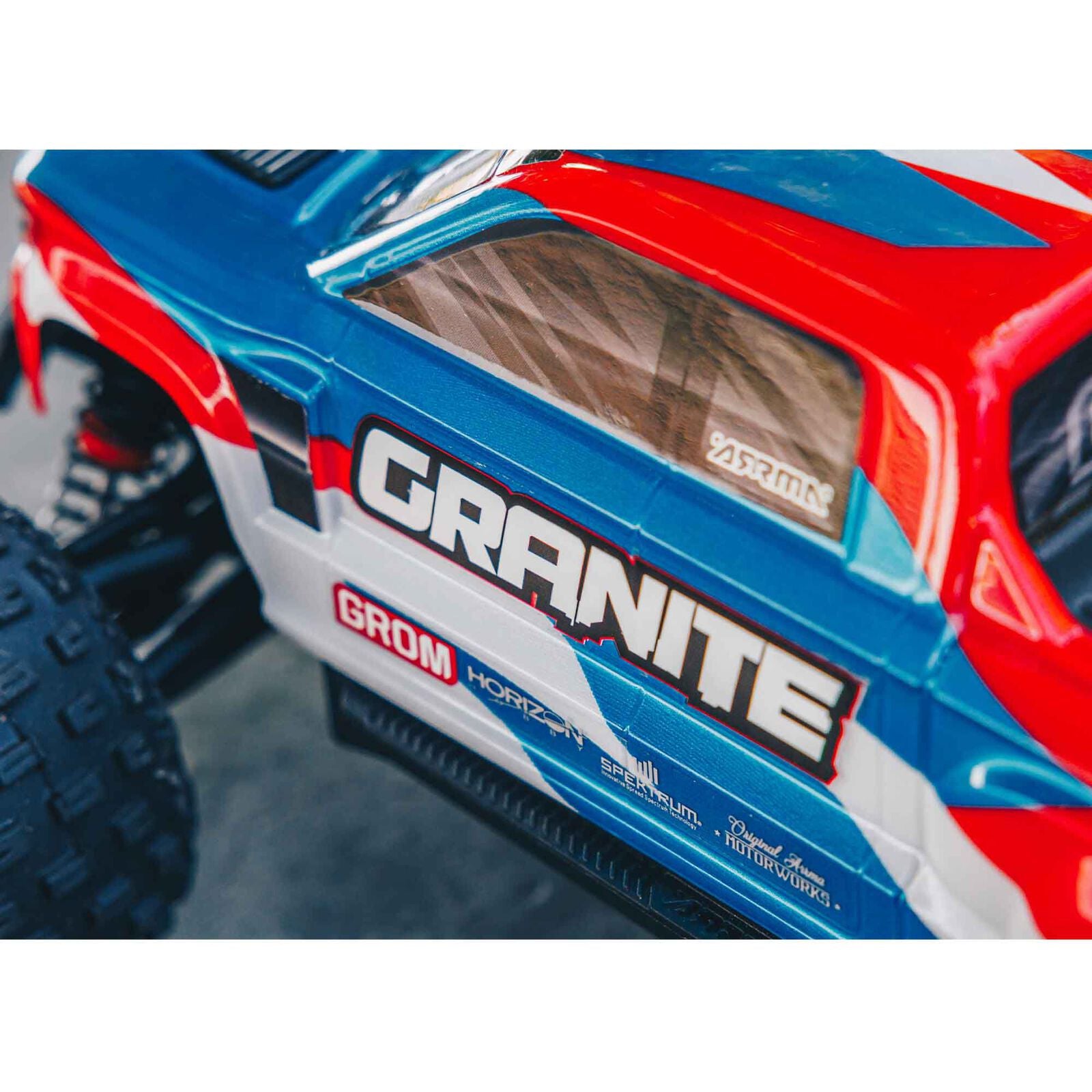 GRANITE GROM MEGA 1/18 380 Brushed 4X4 Monster Truck RTR with Battery & Charger Blue