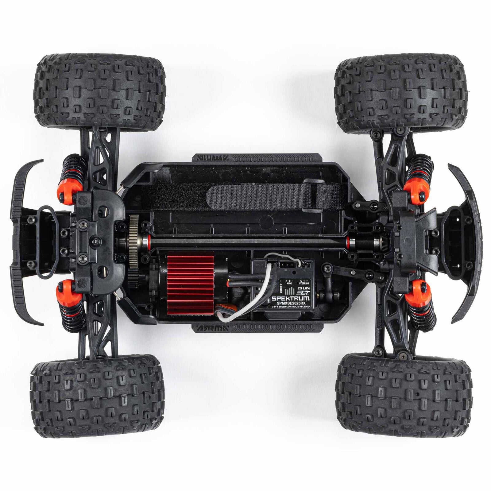 GRANITE GROM MEGA 1/18 380 Brushed 4X4 Monster Truck RTR with Battery & Charger Red