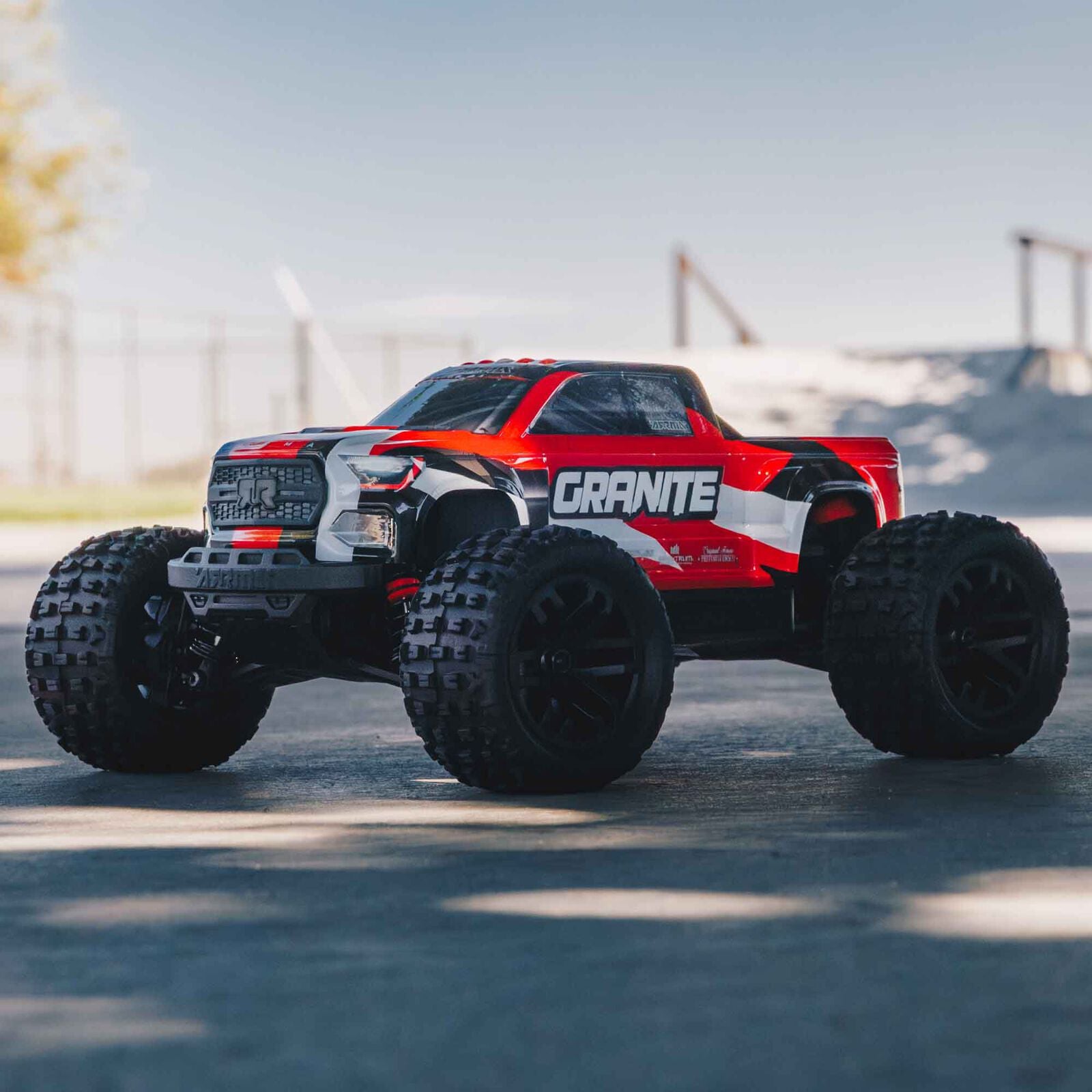 GRANITE GROM MEGA 1/18 380 Brushed 4X4 Monster Truck RTR with Battery & Charger Red