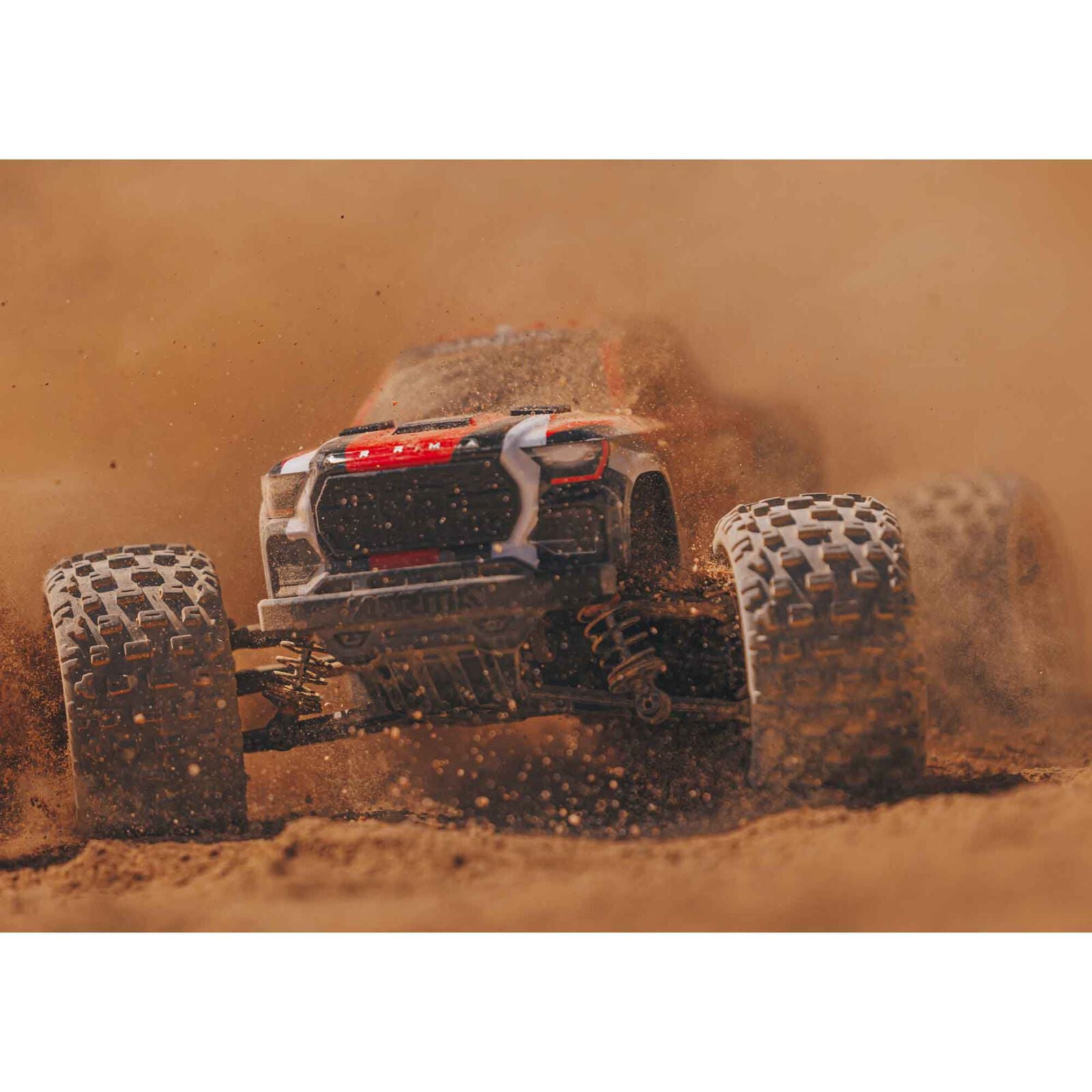 GRANITE GROM MEGA 1/18 380 Brushed 4X4 Monster Truck RTR with Battery & Charger Red