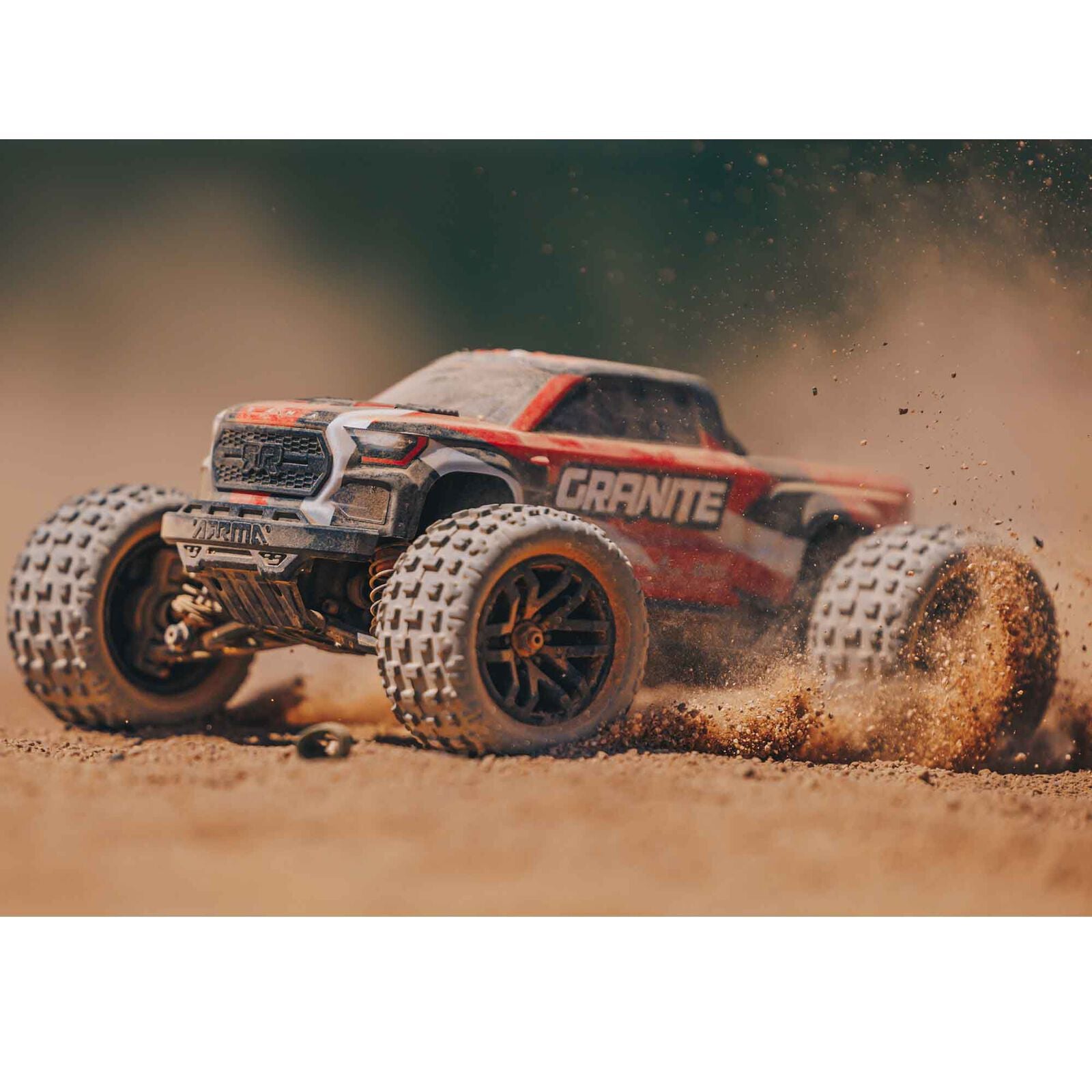 GRANITE GROM MEGA 1/18 380 Brushed 4X4 Monster Truck RTR with Battery & Charger Red