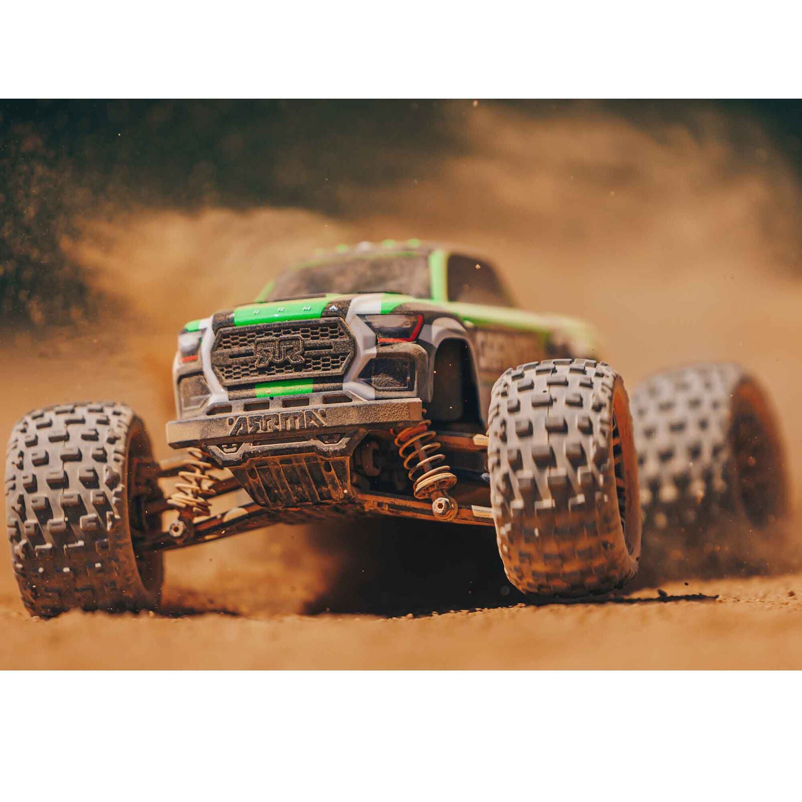 GRANITE GROM MEGA 1/18 380 Brushed 4X4 Monster Truck RTR with Battery & Charger Green