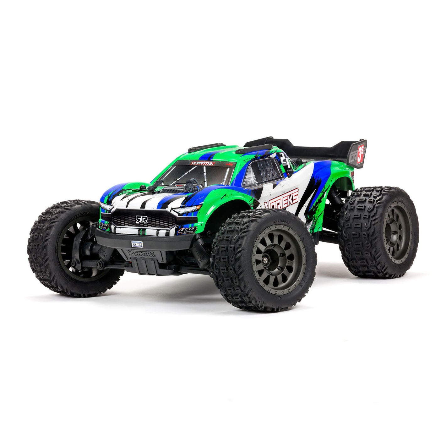 Vorteks 4X4 3S BLX 1/10 RTR Brushless Stadium Truck (Green)