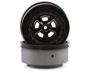 DR10 Drag Racing Rear Wheels (Black Chrome) (2)