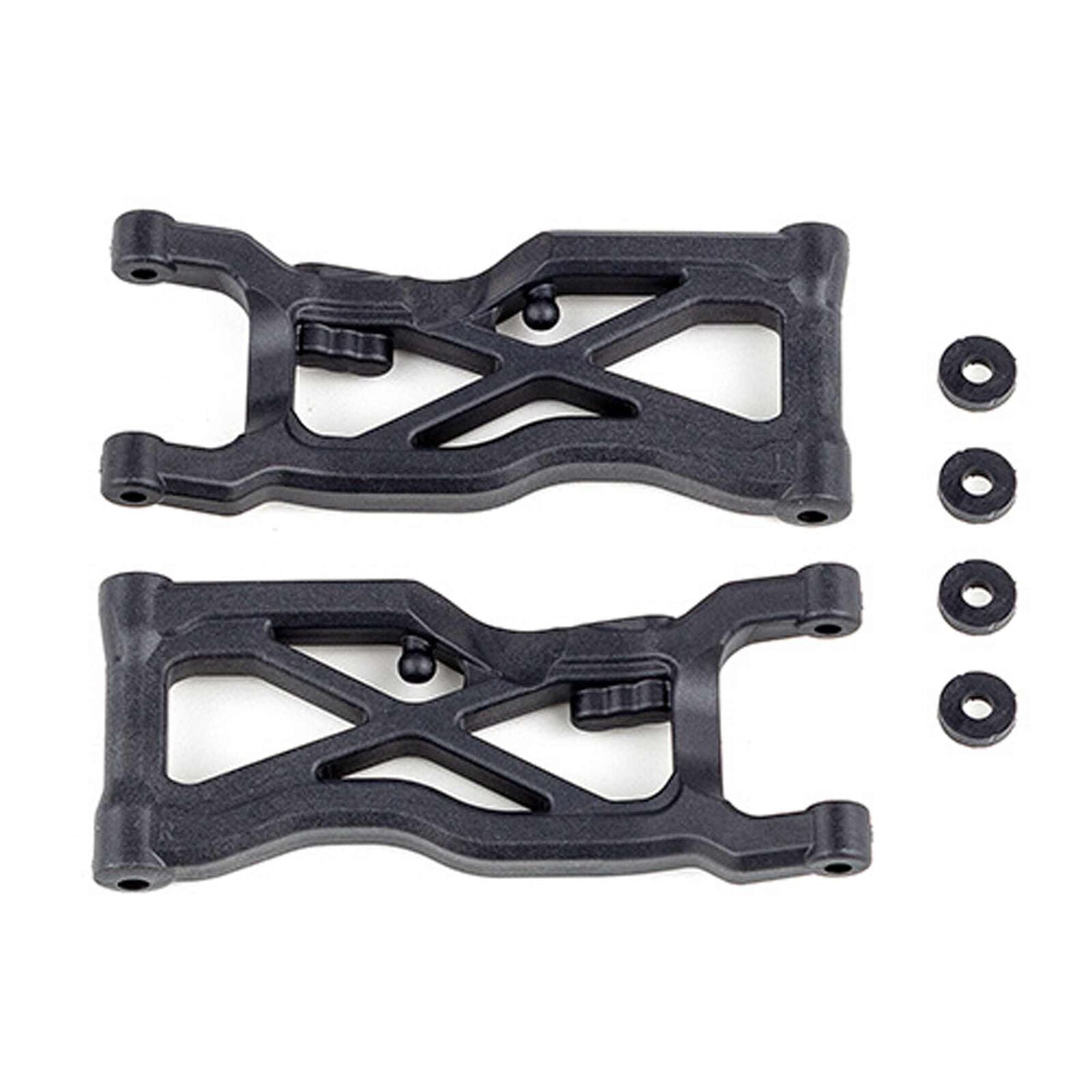RC10B7 Ft Rear Suspension Arms, Carbon