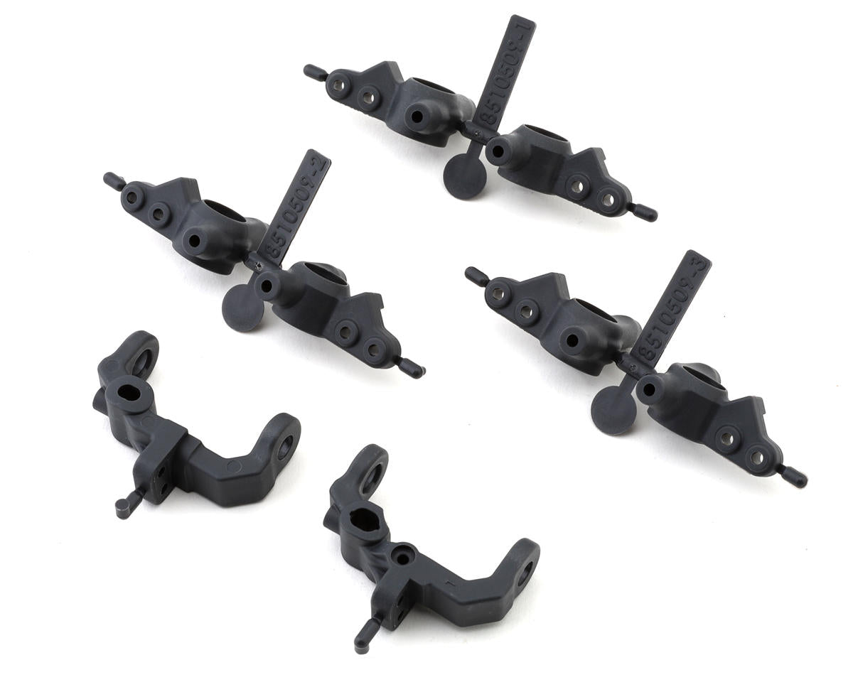 RC10B7 FT Caster and Steering Blocks, carbon