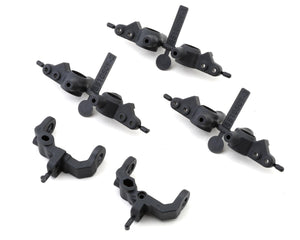 RC10B7 FT Caster and Steering Blocks, carbon