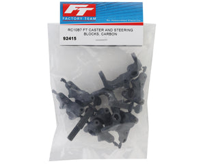 RC10B7 FT Caster and Steering Blocks, carbon